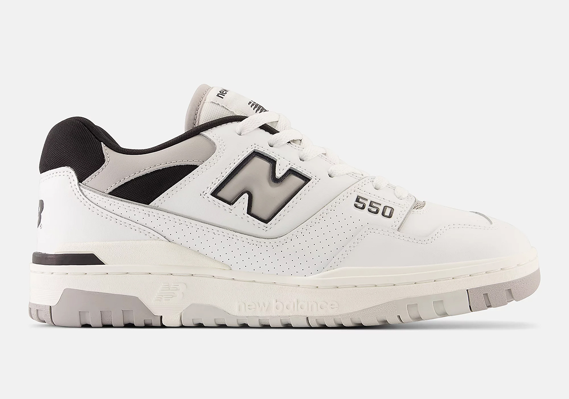 New Balance 550 có kiểu dáng trắng/xám/đen linh hoạt - 1