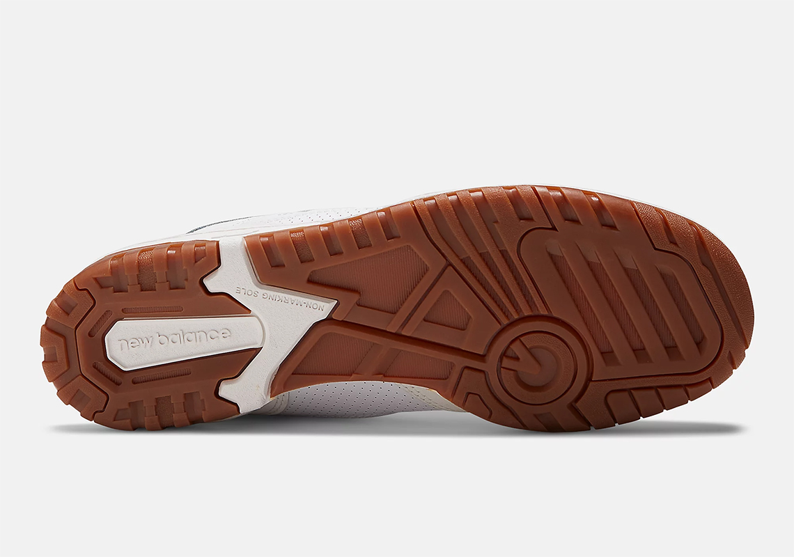 New Balance 550 màu trắng, đế cao su cổ điển - 6