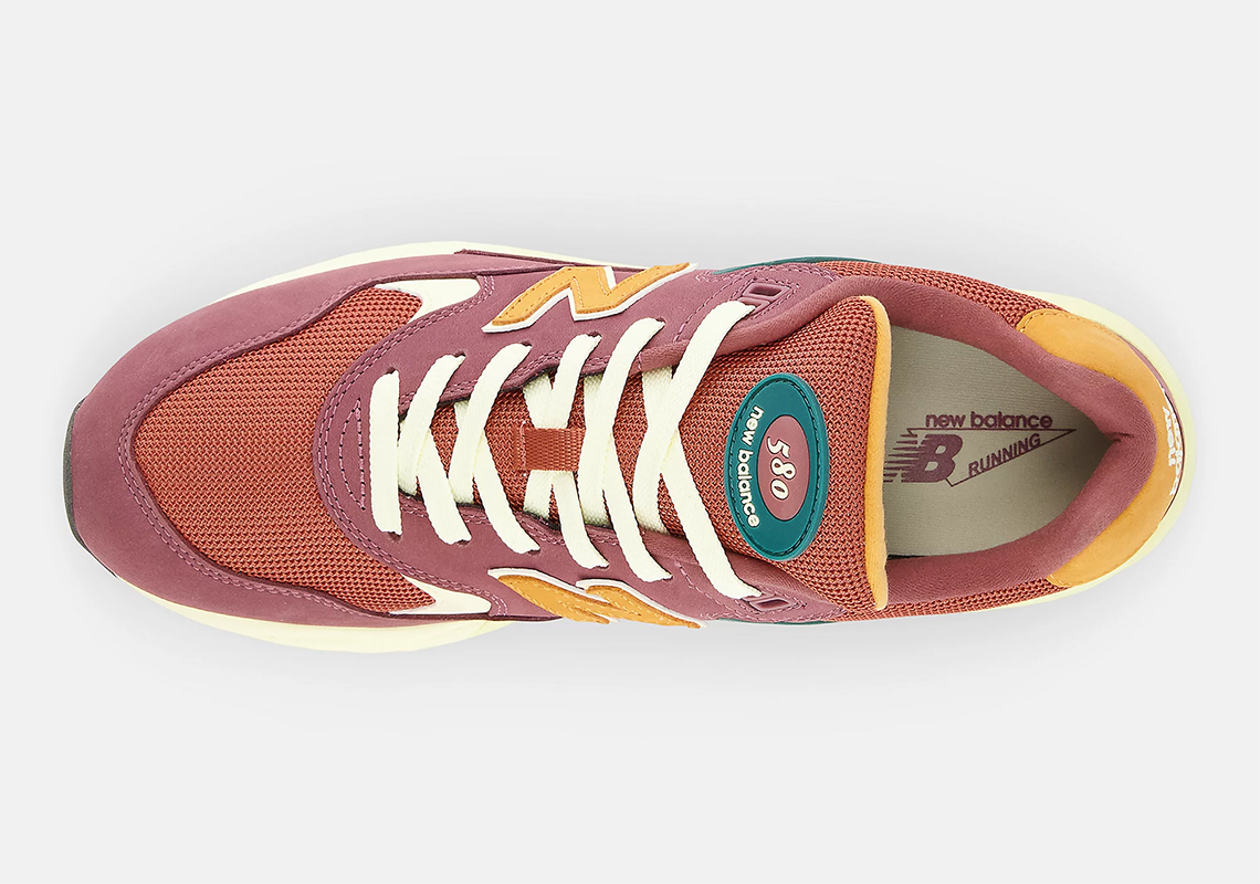 New Balance 580: Sự Quay Trở Lại với Mẫu Mới 'Washed Burgundy' và 'Vintage Teal' - 4