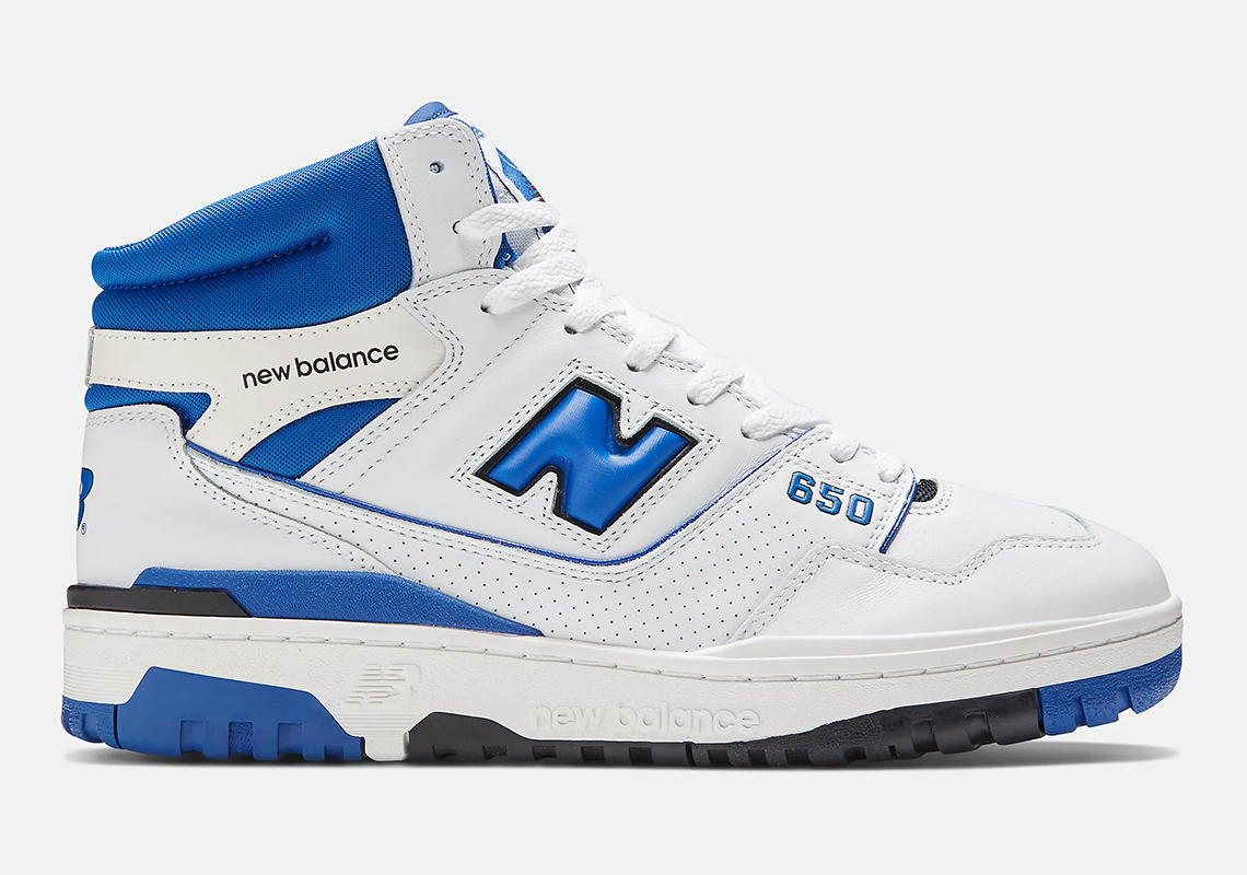 New Balance 650 màu Sports White và Royal Blue