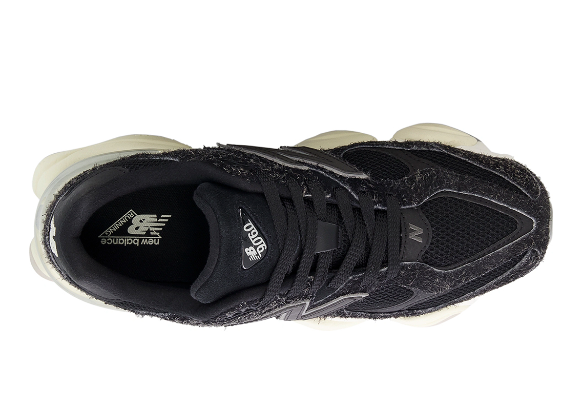 New Balance 9060 Hairy Black Suede: Phiên bản mới lấy cảm hứng từ thập niên 2000 với chất liệu da lông đen sang trọng - 5