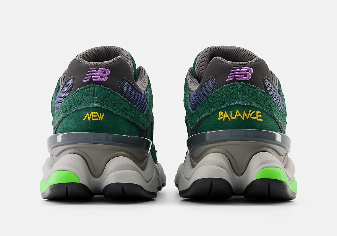 New Balance 9060 lộ diện với màu xanh lá cây và màu tím - 5