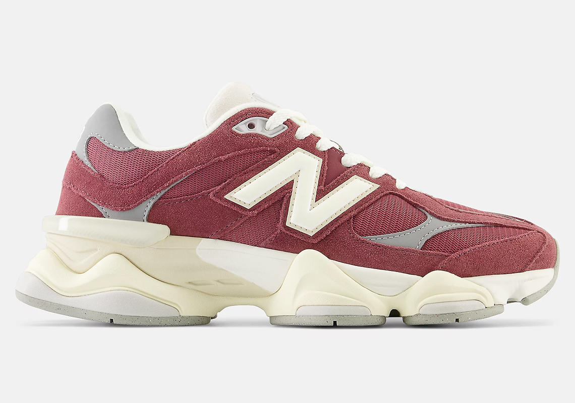 New Balance 9060 Washed Burgundy - Phiên bản mùa thu mới! - 2