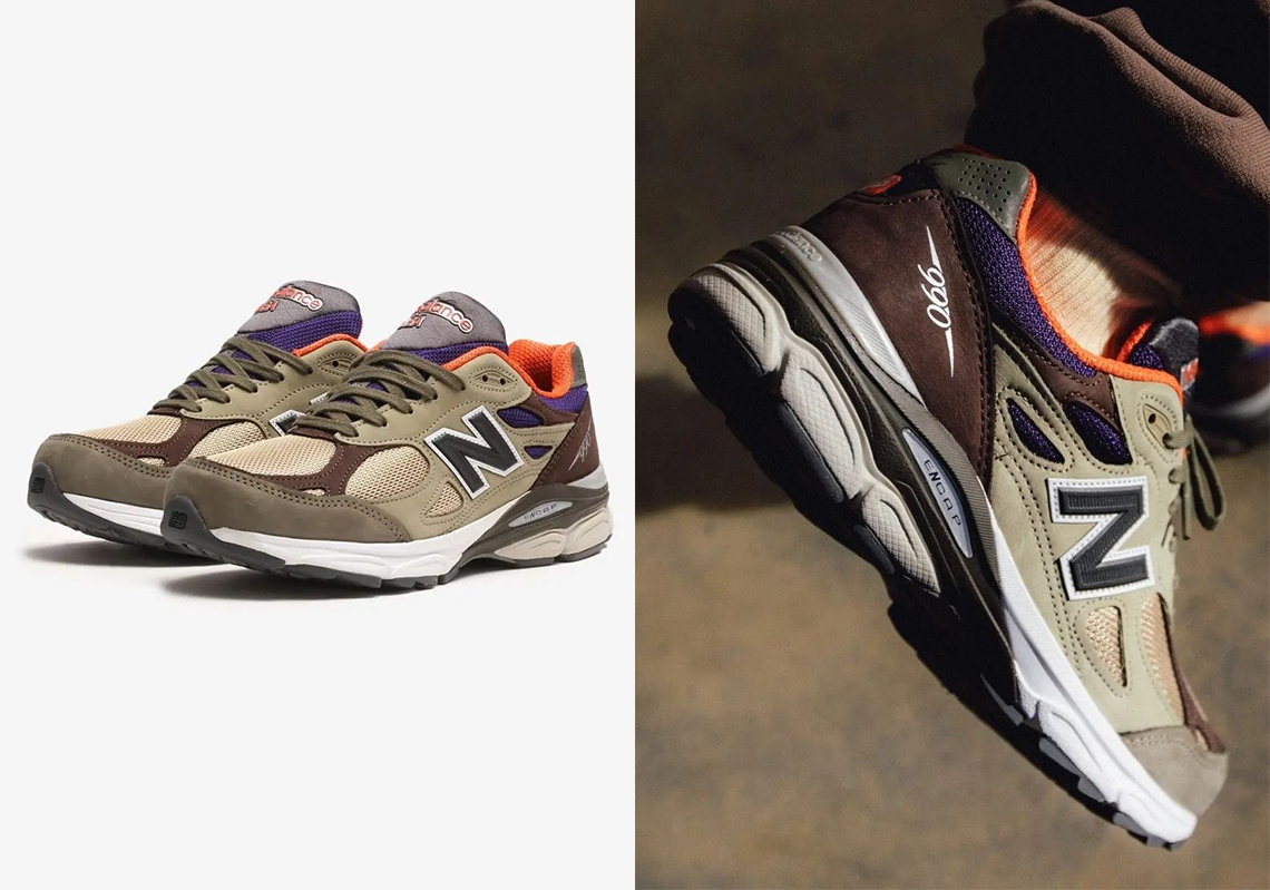 New Balance 990v3 thay đổi diện mạo mùa thu bằng cây ô liu - 1