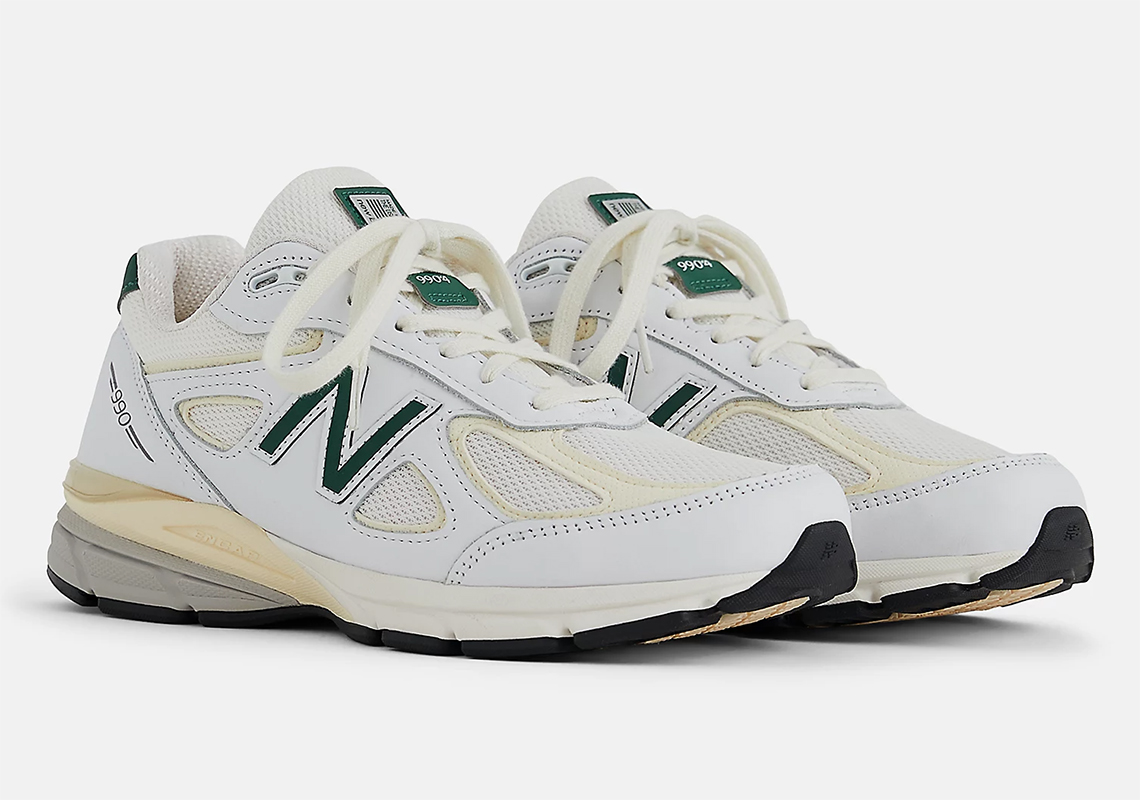 New Balance 990v4 Made in USA Calcium/Forest Green - Sự hoàn hảo từ đẳng cấp và sự tinh tế! - 1