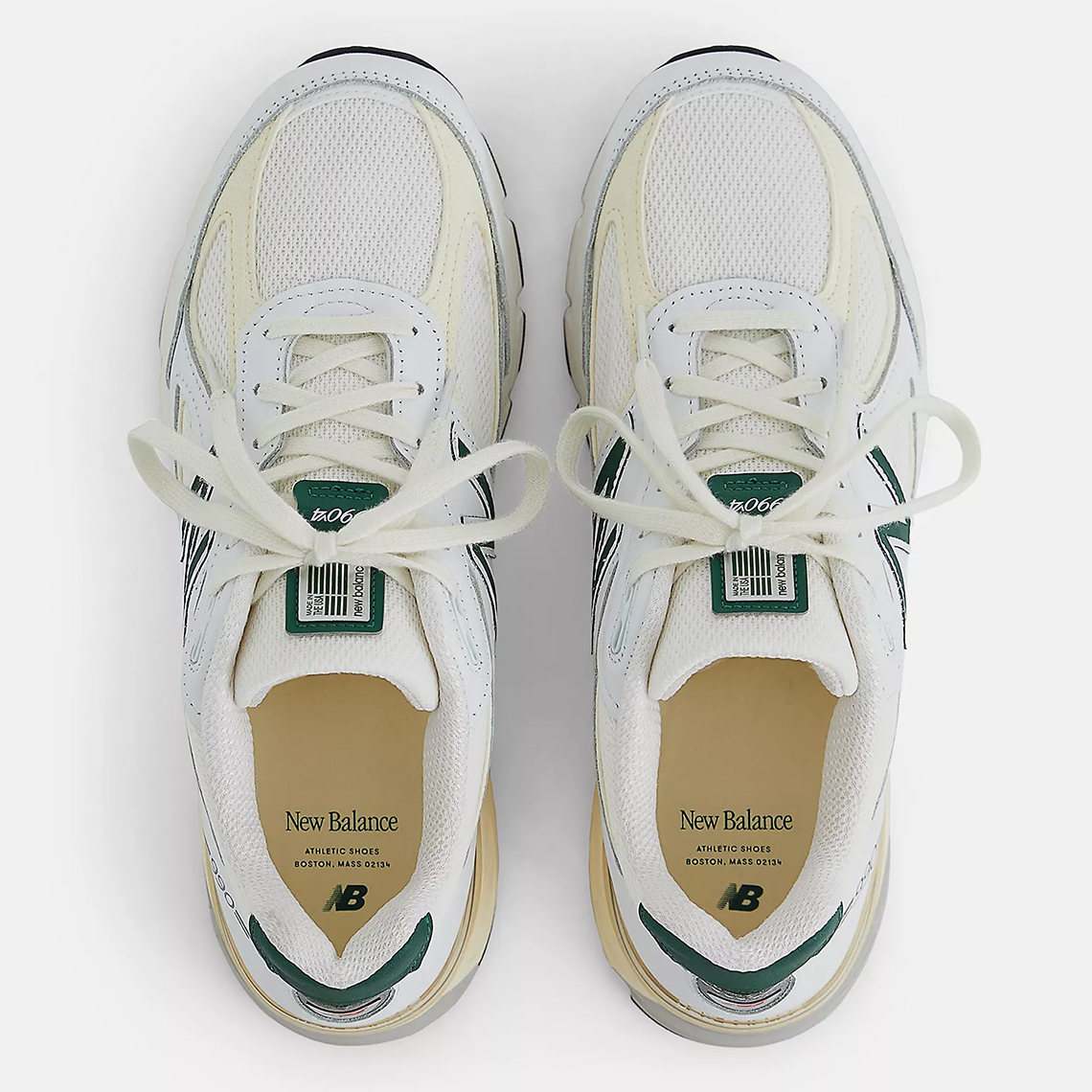 New Balance 990v4 Made in USA Calcium/Forest Green - Sự hoàn hảo từ đẳng cấp và sự tinh tế! - 6