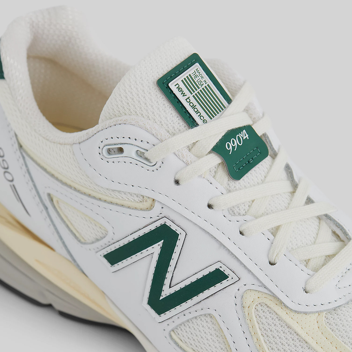 New Balance 990v4 Made in USA Calcium/Forest Green - Sự hoàn hảo từ đẳng cấp và sự tinh tế! - 7