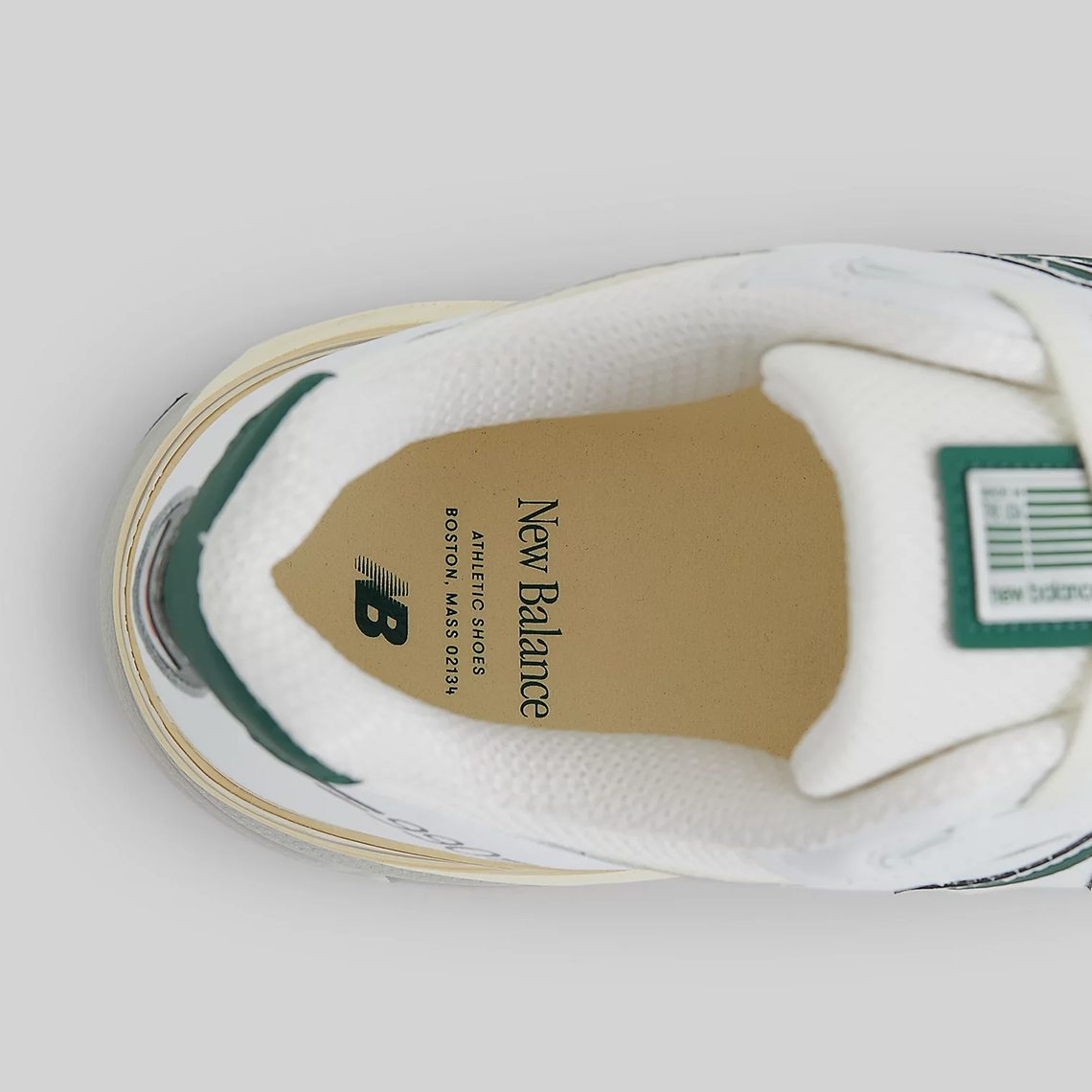 New Balance 990v4 Made in USA Calcium/Forest Green - Sự hoàn hảo từ đẳng cấp và sự tinh tế! - 8