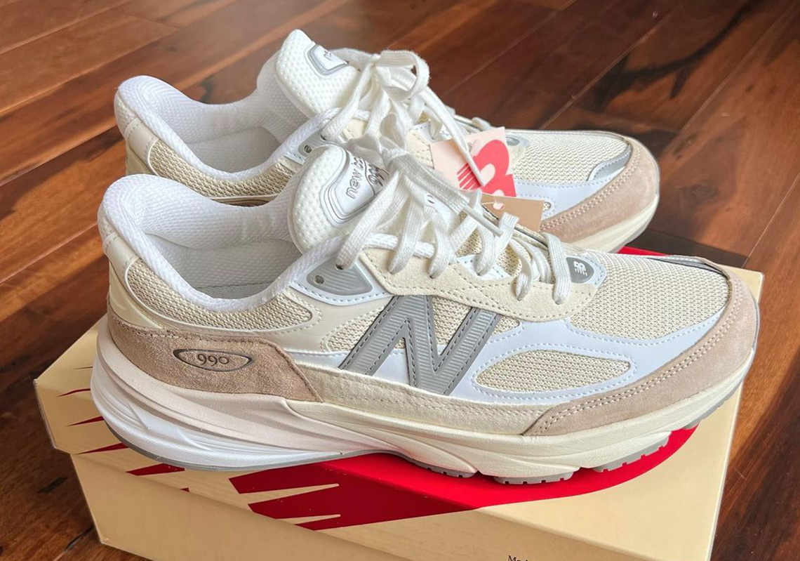 New Balance 990v6: Phiên bản màu 'Cream' và 'White' chuẩn bị ra mắt - 1