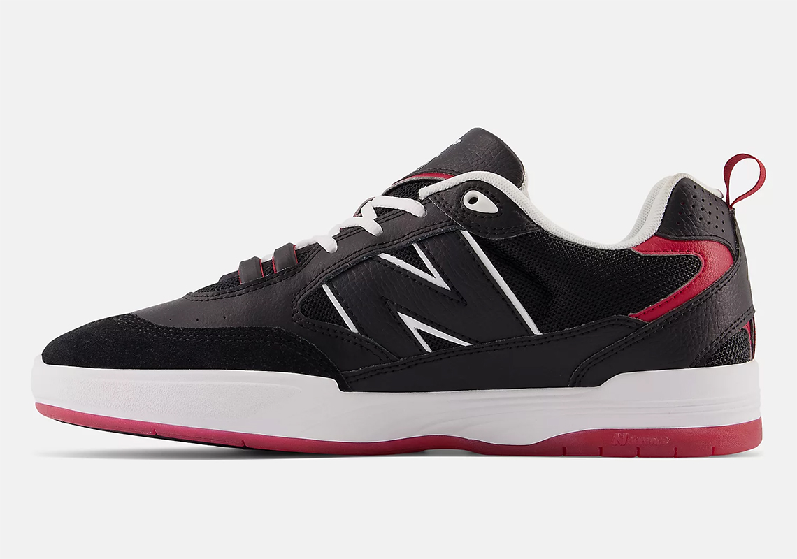 New Balance Numeric Tiago Lemos 808 với màu đen và đỏ cổ điển - 3