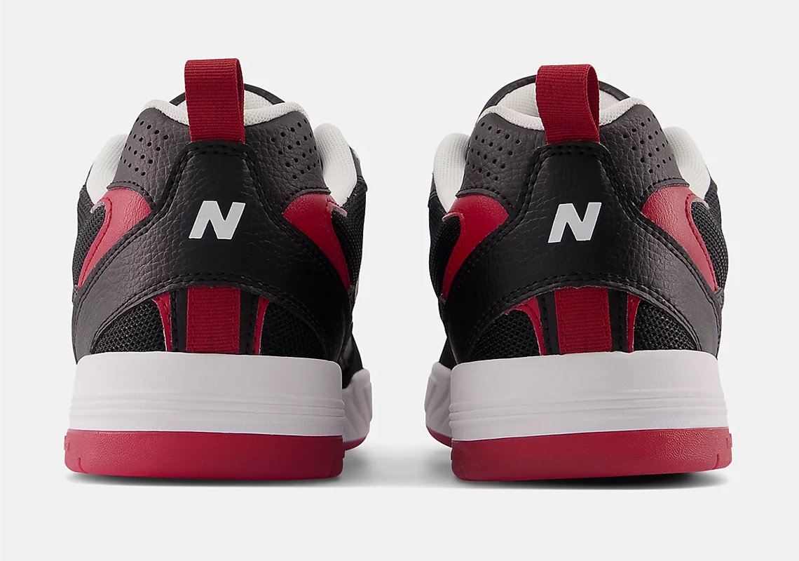 New Balance Numeric Tiago Lemos 808 với màu đen và đỏ cổ điển - 5