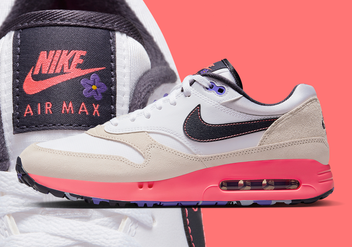 Những bông hoa dừa cạn đang nở rộ trên chiếc giày golf Nike Air Max 1 này - 1