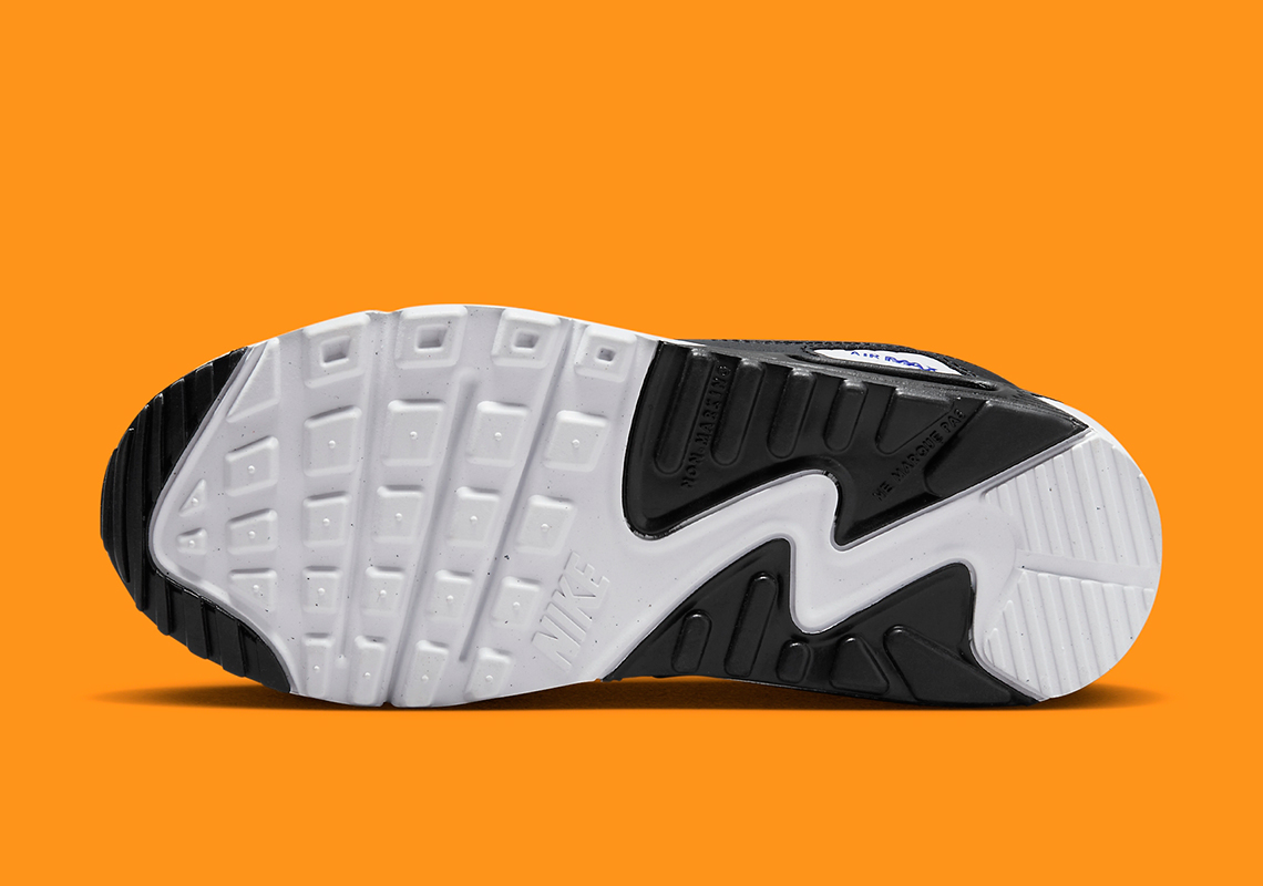 Những đường xoáy màu cam và xanh lam được vẽ tinh nghịch trên Nike Air Max 90 - 5