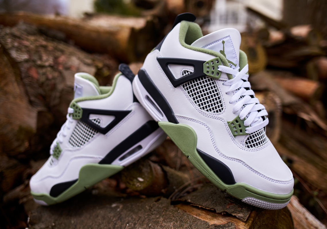 Những hình ảnh chính thức của Air Jordan 4 Oil Green - 4