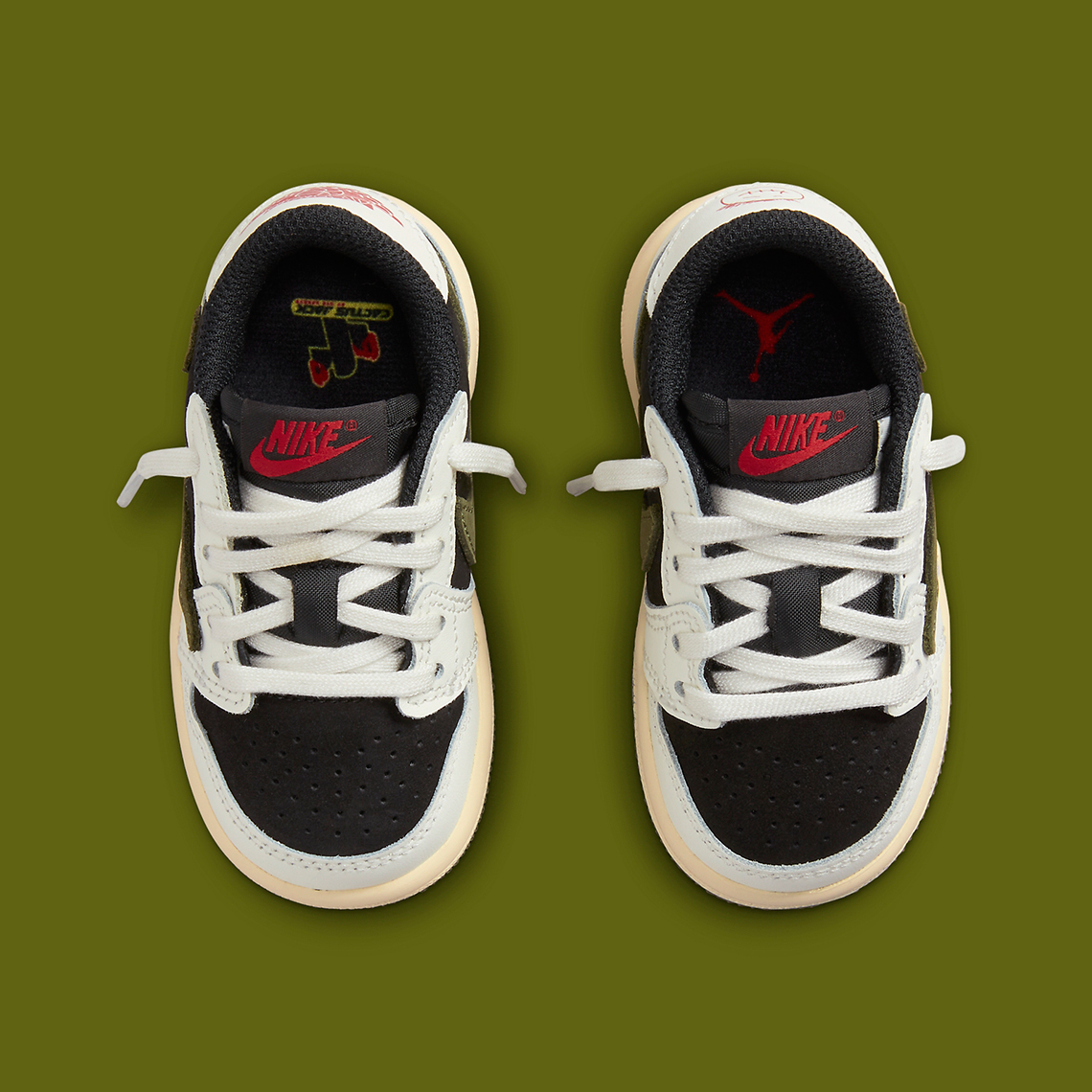 Những hình ảnh chính thức của Travis Scott x Air Jordan 1 Low OG Olive (PS/TD) - 14