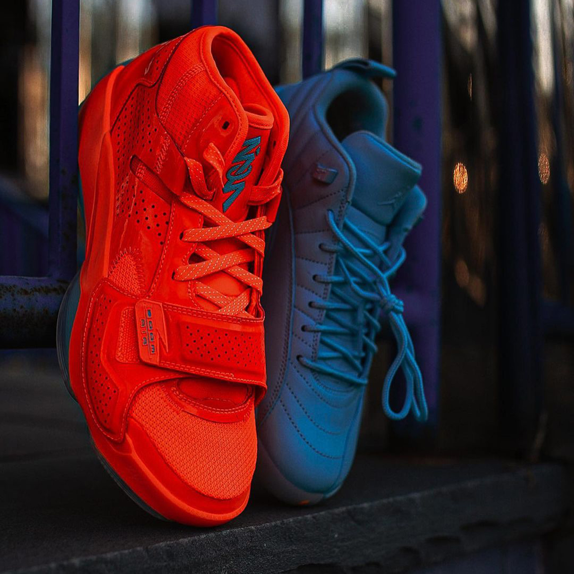 Những hình ảnh đầu tiên của đôi sneaker Jordan Zion 2 x Air Jordan 12 Fire And Ice - 3