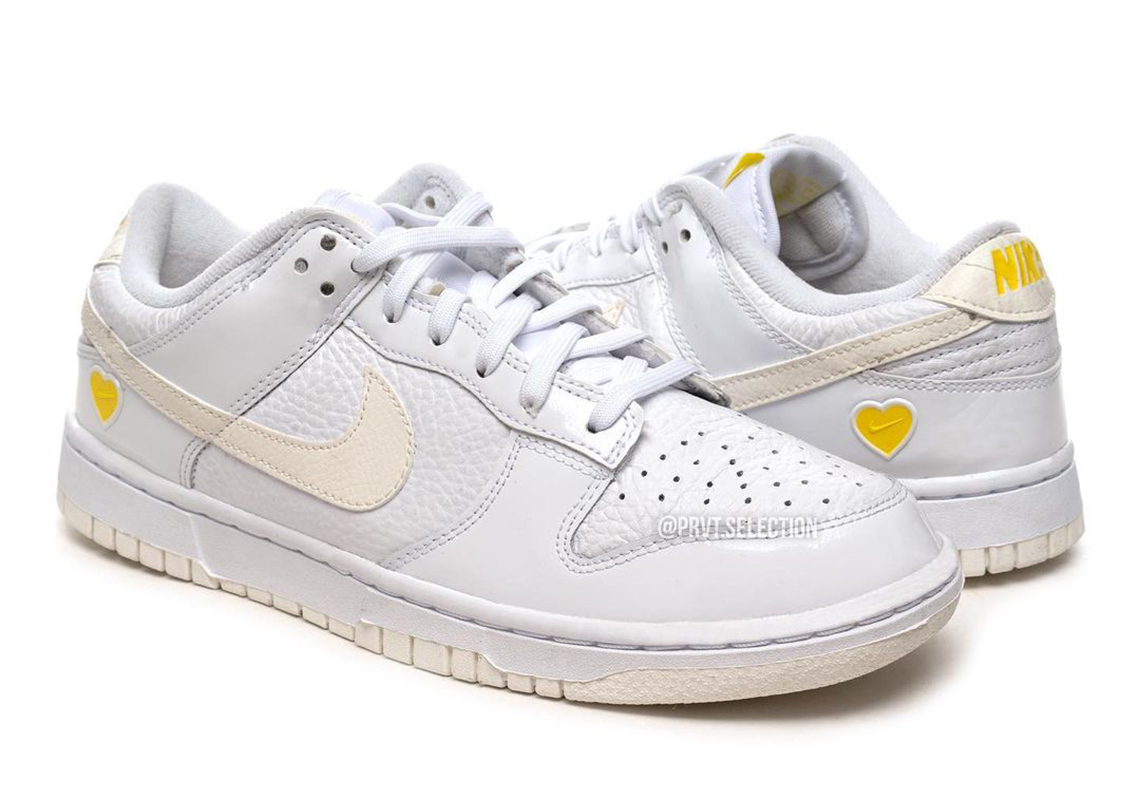 Những hình ảnh đầu tiên của mẫu giày Nike Dunk Low Yellow Heart - 1