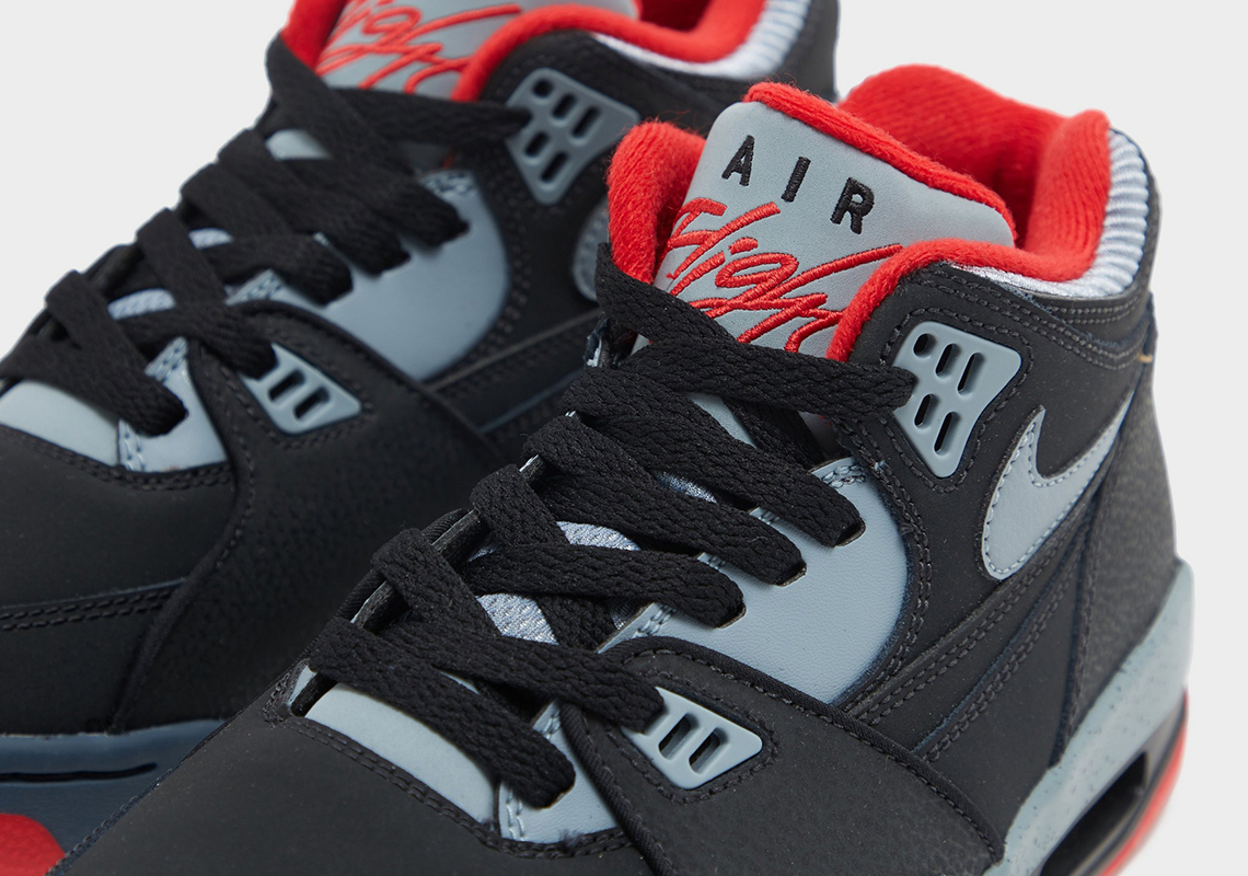 Nike Air Flight 89 Hồi Sinh với Phối Màu Black/Cement Grey/Fire Red Đ - 1