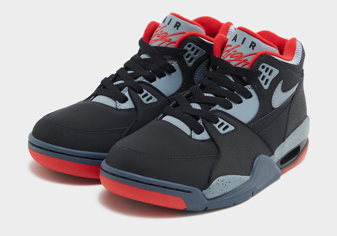 Nike Air Flight 89 Hồi Sinh với Phối Màu Black/Cement Grey/Fire Red Đ - 3