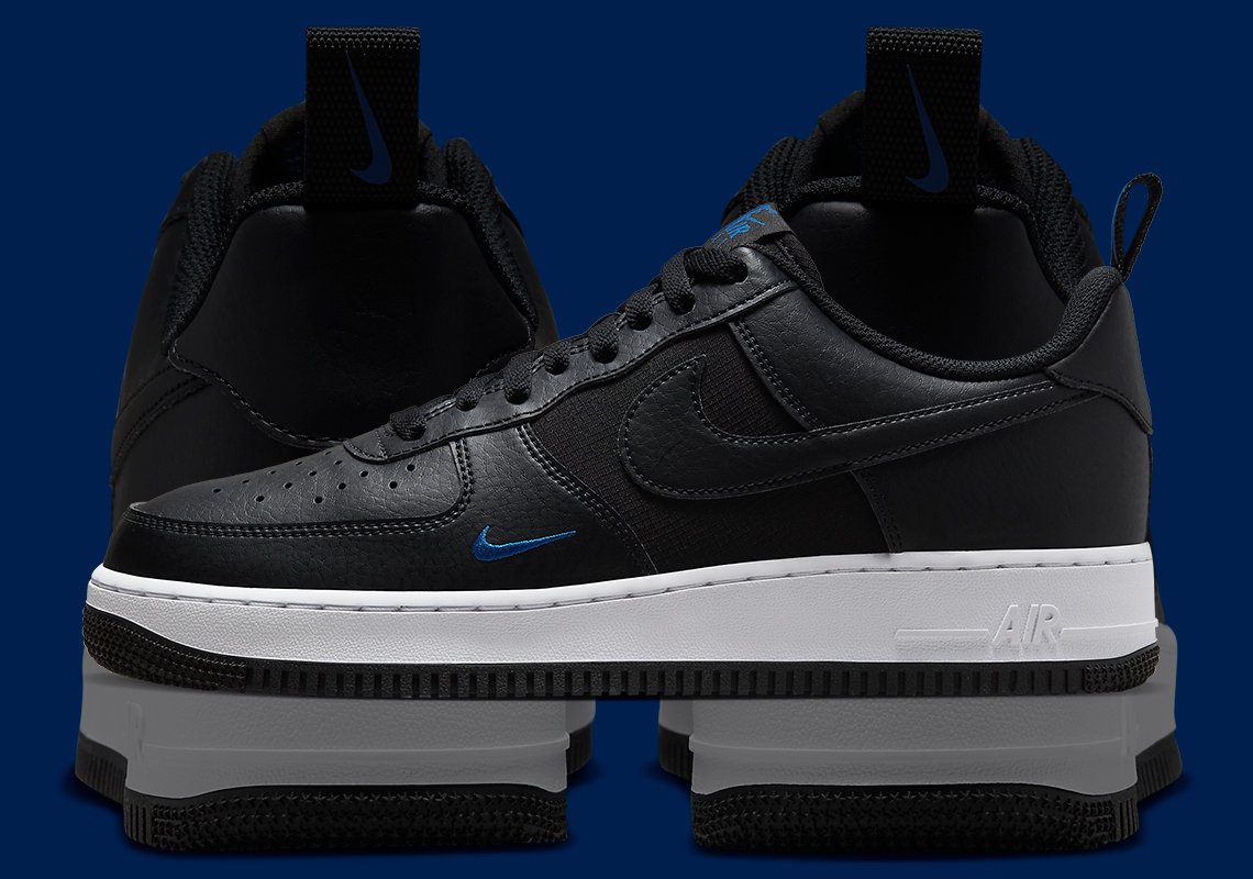 Nike Air Force 1 'Black/Royal/White - 1