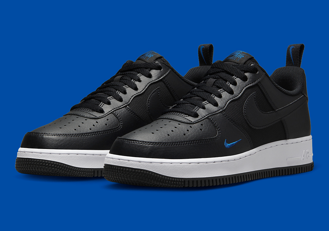 Nike Air Force 1 'Black/Royal/White - 2