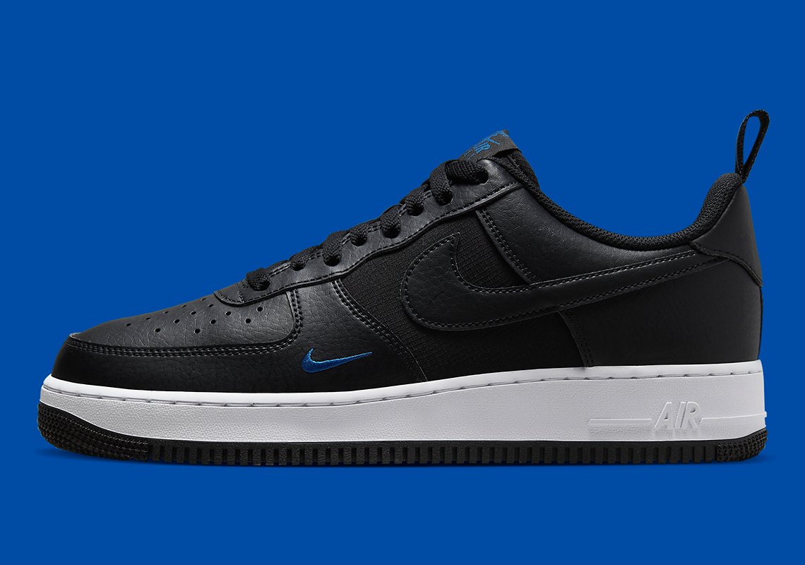 Nike Air Force 1 'Black/Royal/White - 3