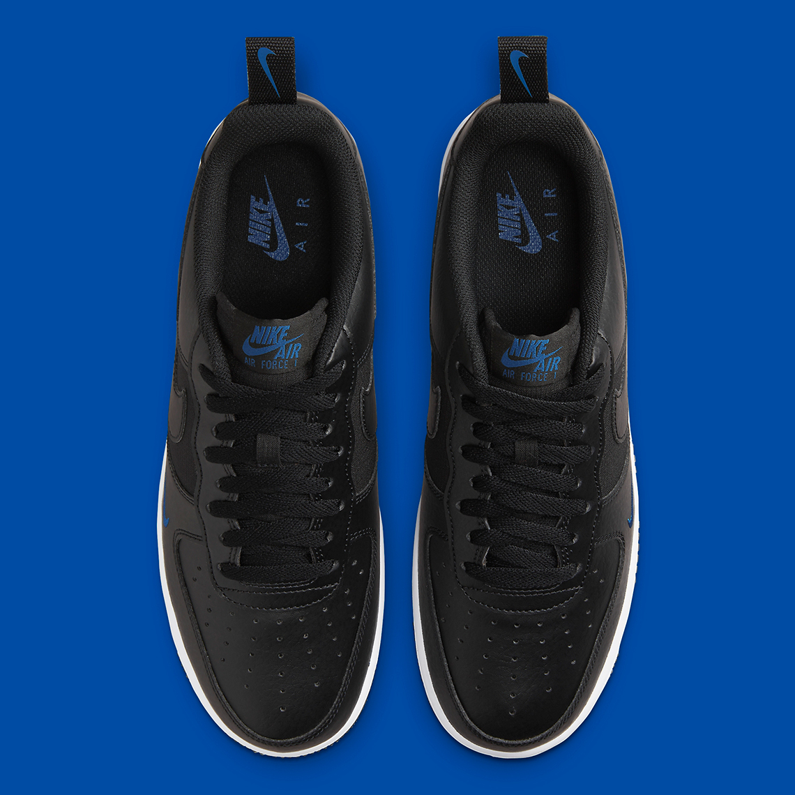 Nike Air Force 1 'Black/Royal/White - 5