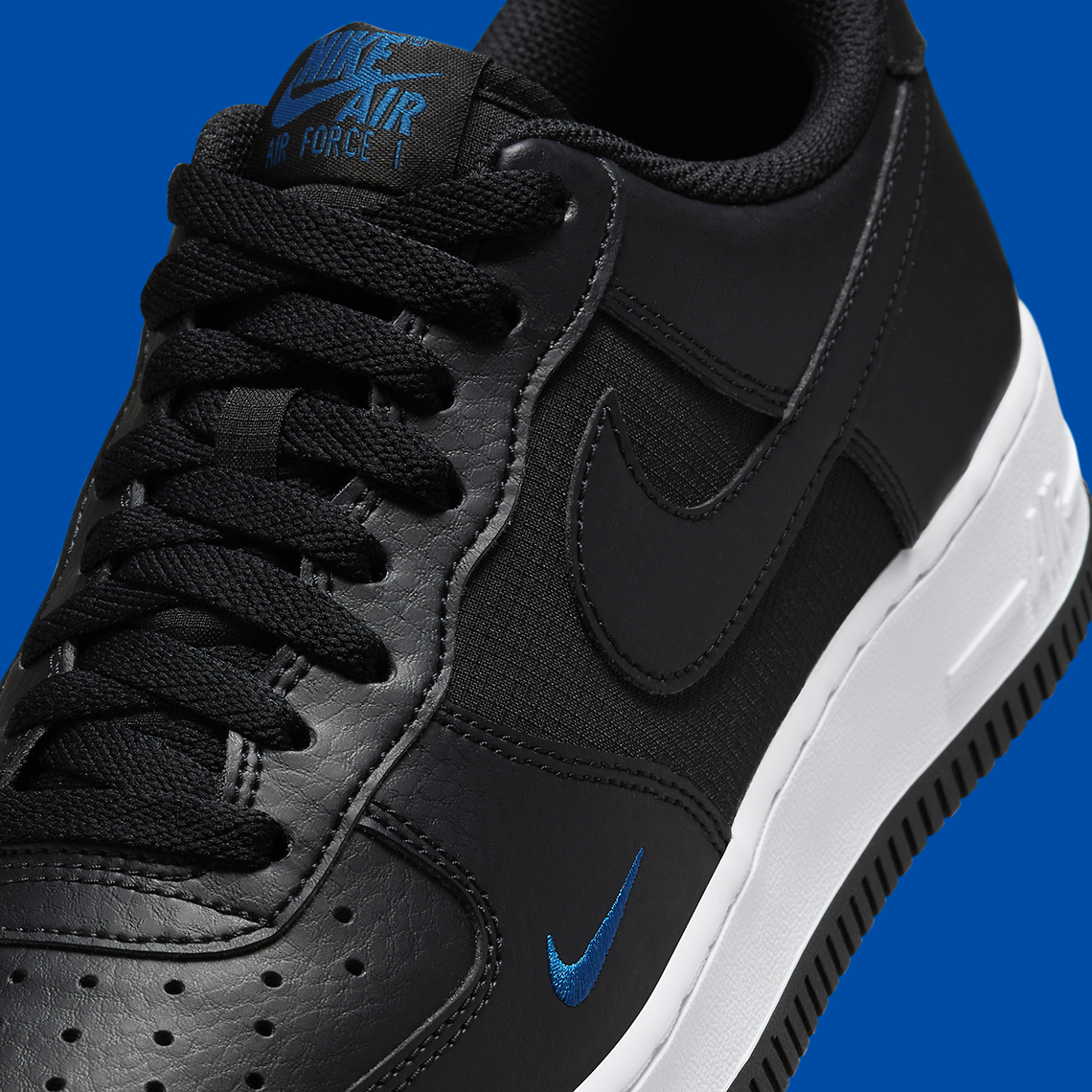 Nike Air Force 1 'Black/Royal/White - 8