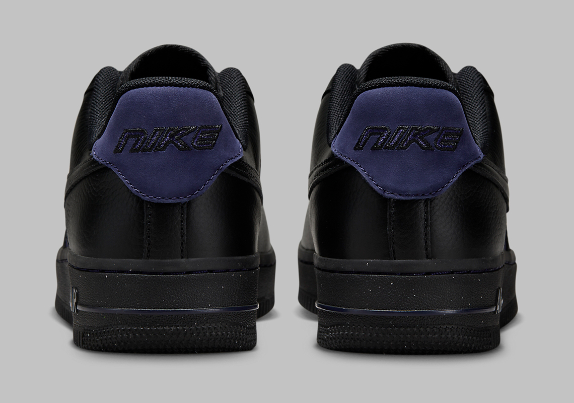 Nike Air Force 1 Low Black/Indigo: Phiên bản mới với gam màu huyền bí và chất liệu cao cấp! - 4