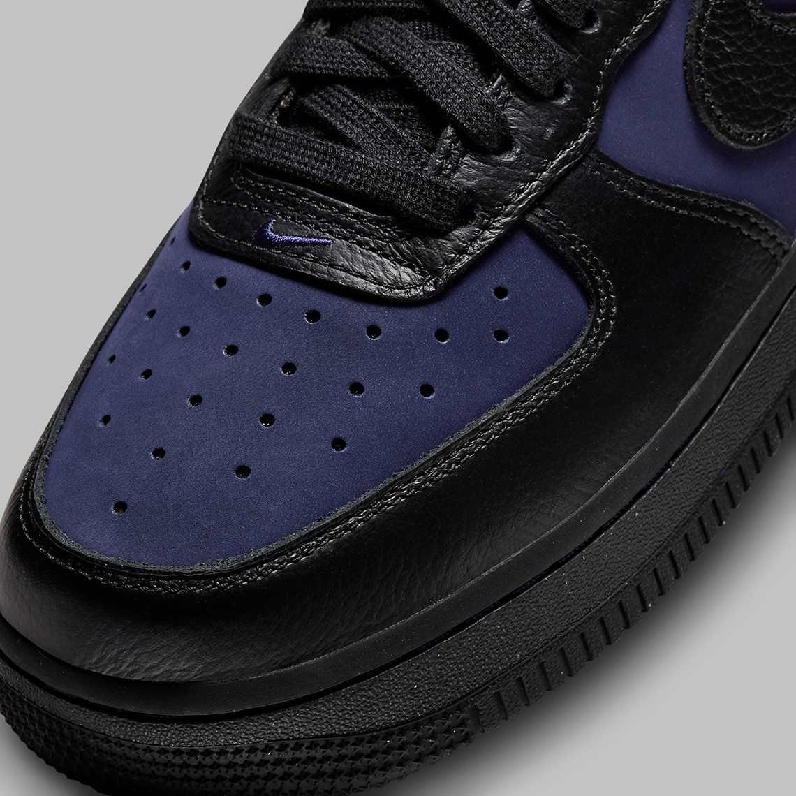 Nike Air Force 1 Low Black/Indigo: Phiên bản mới với gam màu huyền bí và chất liệu cao cấp! - 7