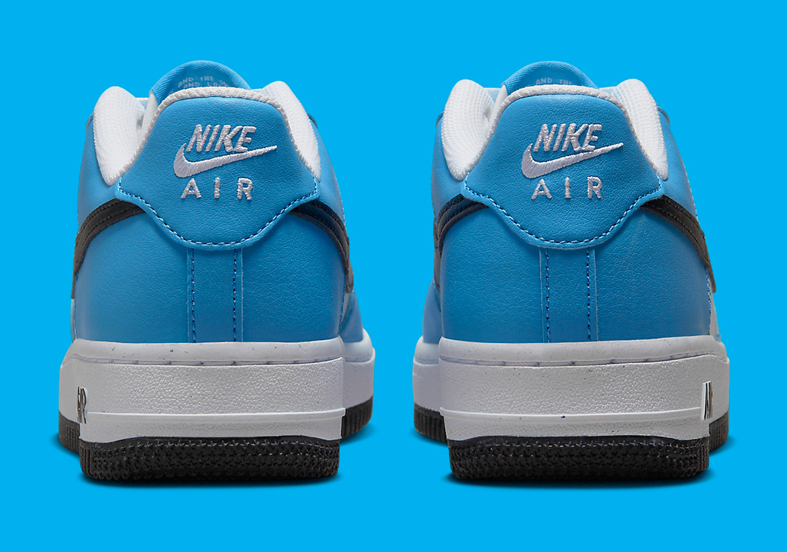 Nike Air Force 1 Low cho trẻ em được phối màu Dark Powder Blue và Black - 5