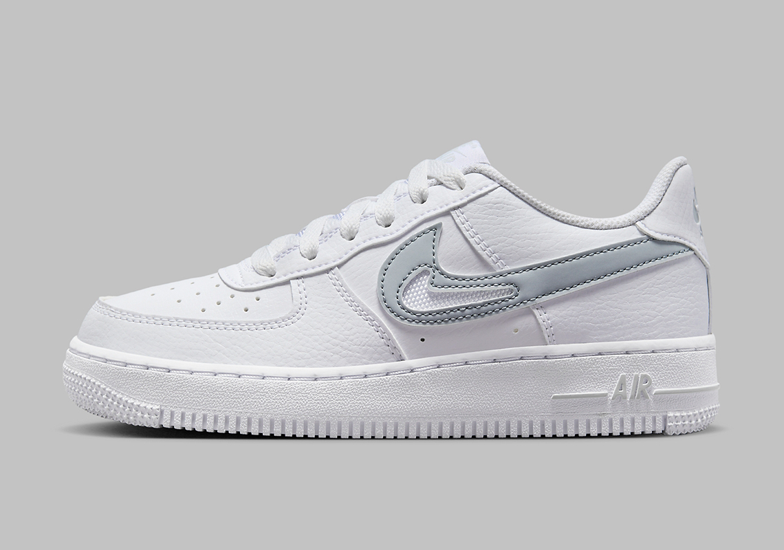 Nike Air Force 1 Low Cut-Out 'Soft Grey': Thiết kế mới độc đáo - 2
