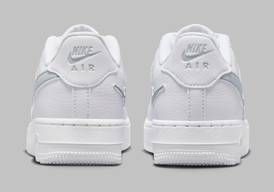 Nike Air Force 1 Low Cut-Out 'Soft Grey': Thiết kế mới độc đáo - 5