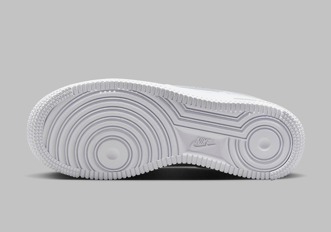 Nike Air Force 1 Low Cut-Out 'Soft Grey': Thiết kế mới độc đáo - 6