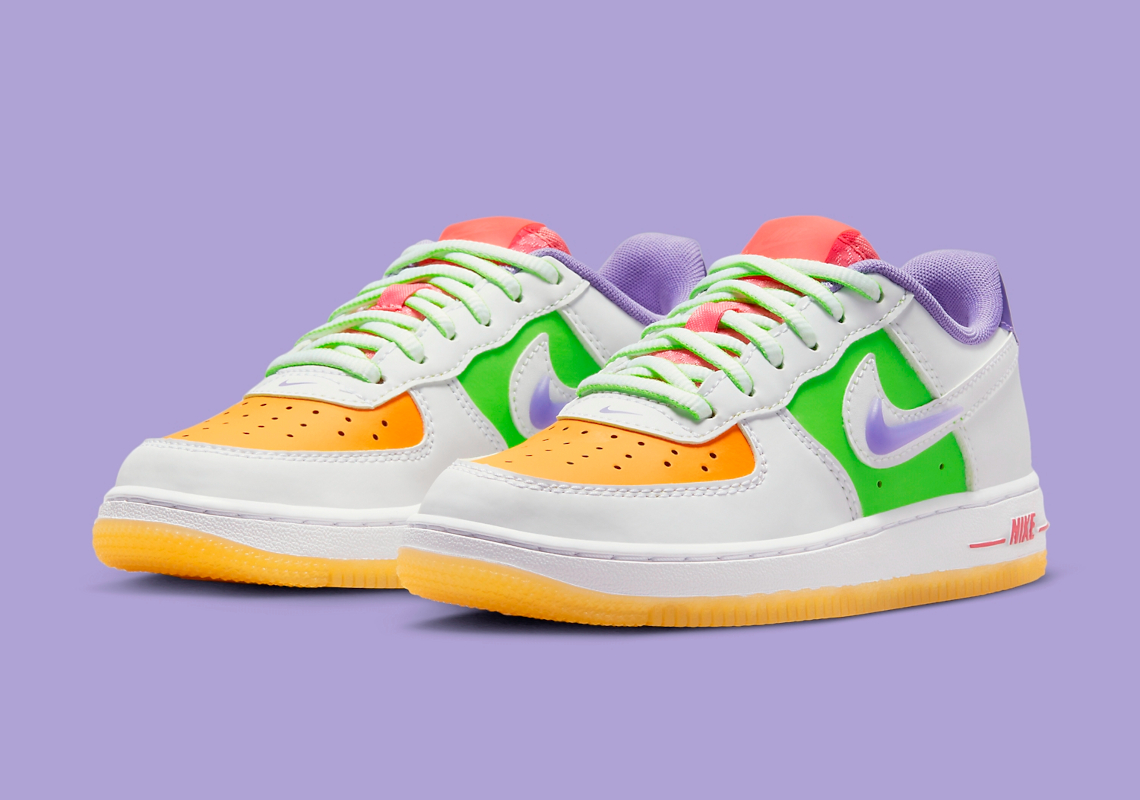 Nike Air Force 1 Low dành cho trẻ em: Sự kết hợp màu sắc đầy màu sắc - 1