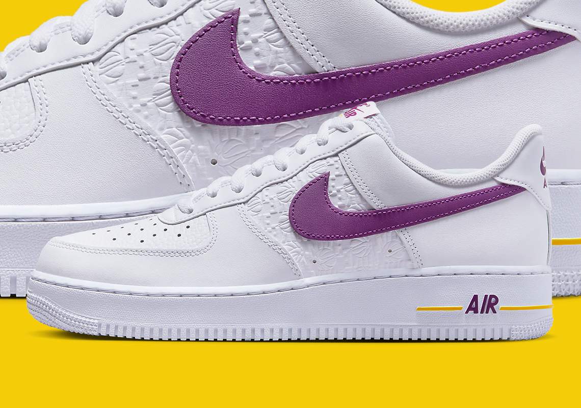 Nike Air Force 1 Low EMB trở lại với màu sắc của Lakers - 1