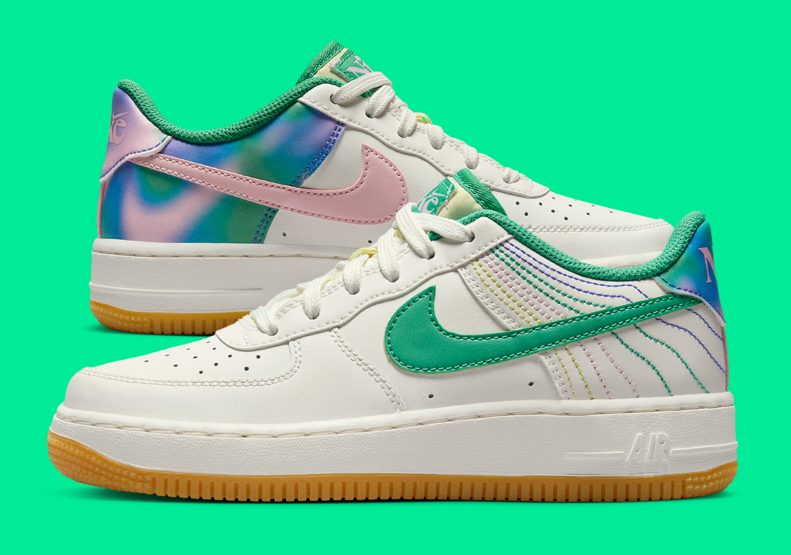 Nike Air Force 1 Low Heel Stitch Độc Quyền Cho Học Sinh Tiểu Học - Màu Sắc Sống Động và Chi Tiết Tinh Xảo - 1