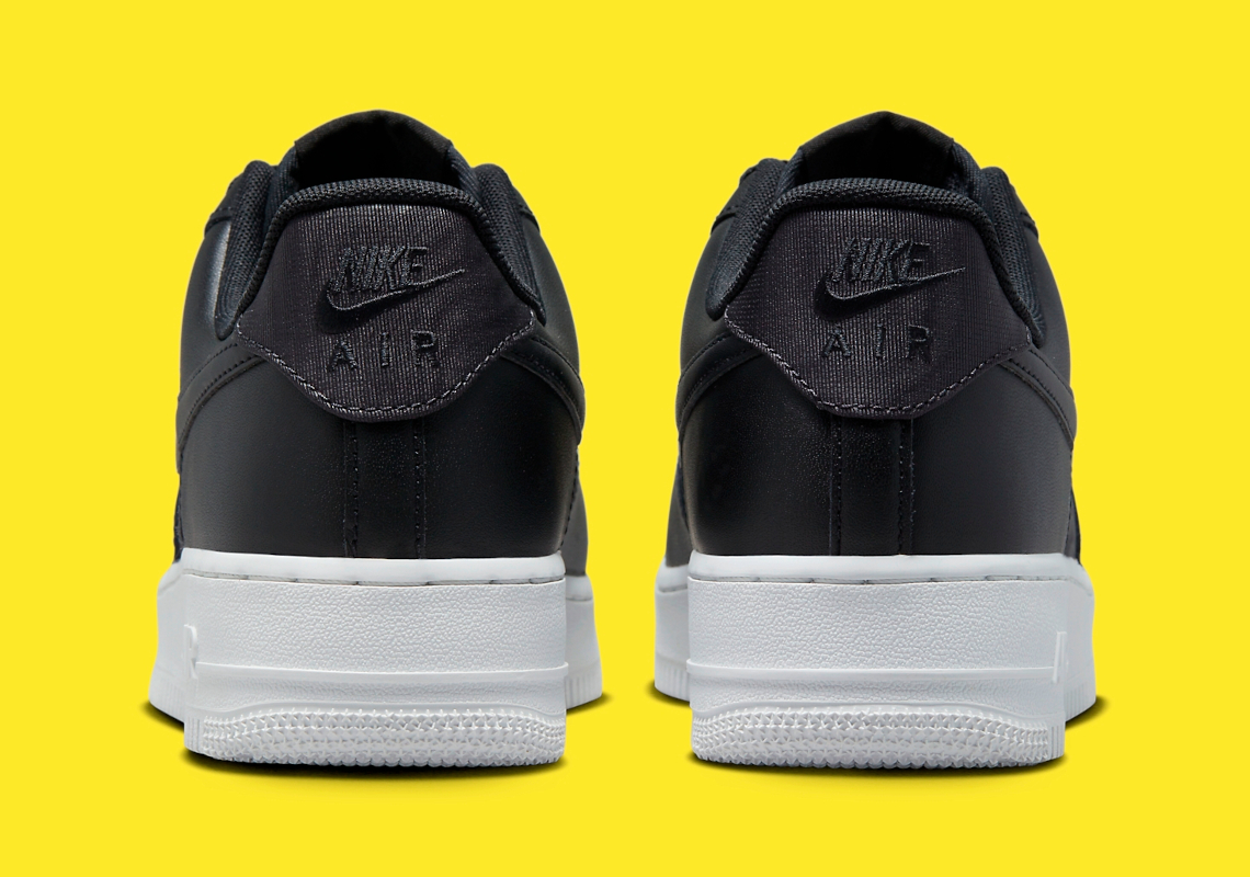 Nike Air Force 1 Low Nylon có kiểu dáng đen/trắng cổ điển - 5