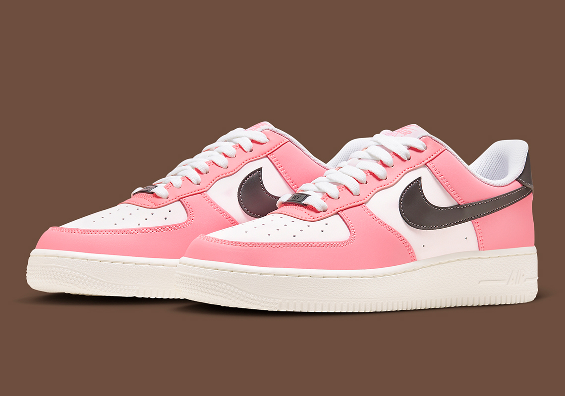 Nike Air Force 1 Low - Sự kết hợp mới màu hồng và nâu: Như kem Neapolitan trên đôi giày kỷ niệm 40 năm - 1