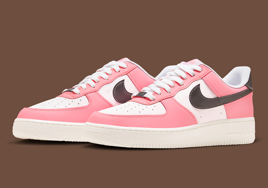 Nike Air Force 1 Low - Sự kết hợp mới màu hồng và nâu: Như kem Neapolitan trên đôi giày kỷ niệm 40 năm