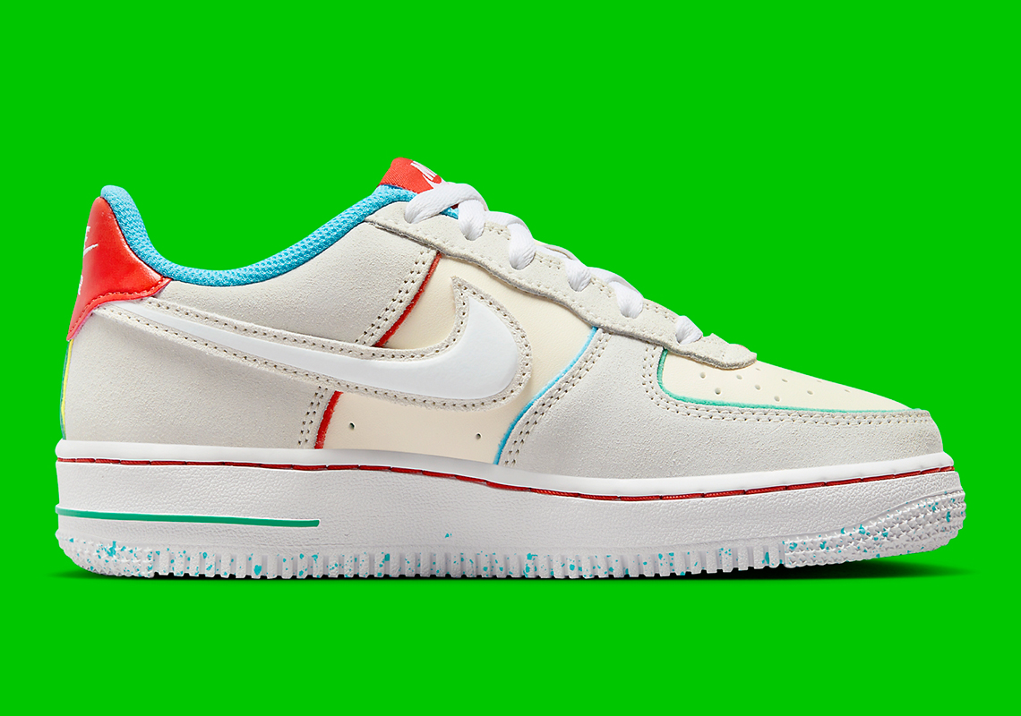 Nike Air Force 1 Low 'Swoosh Cookie Cutter' Cho Trẻ Em: Màu Sắc Tươi Sáng - 4