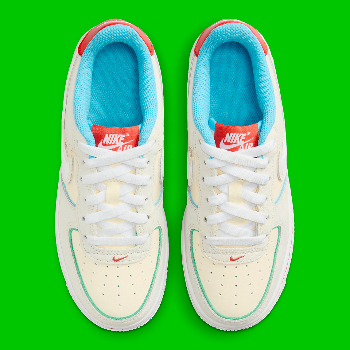 Nike Air Force 1 Low 'Swoosh Cookie Cutter' Cho Trẻ Em: Màu Sắc Tươi Sáng - 5