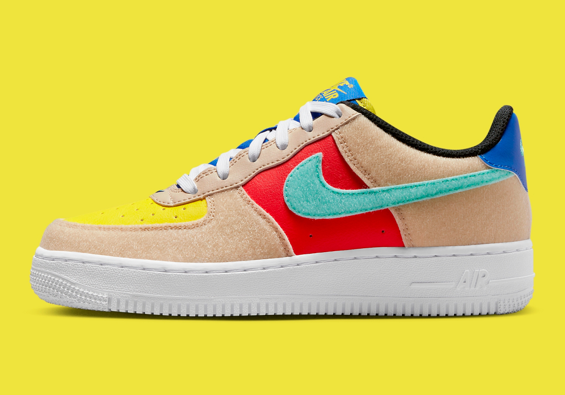 Nike Air Force 1 Low trẻ em có thêm phụ kiện velcro mới - 3
