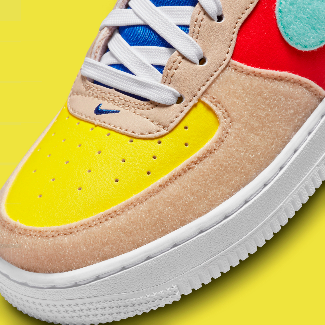 Nike Air Force 1 Low trẻ em có thêm phụ kiện velcro mới - 8