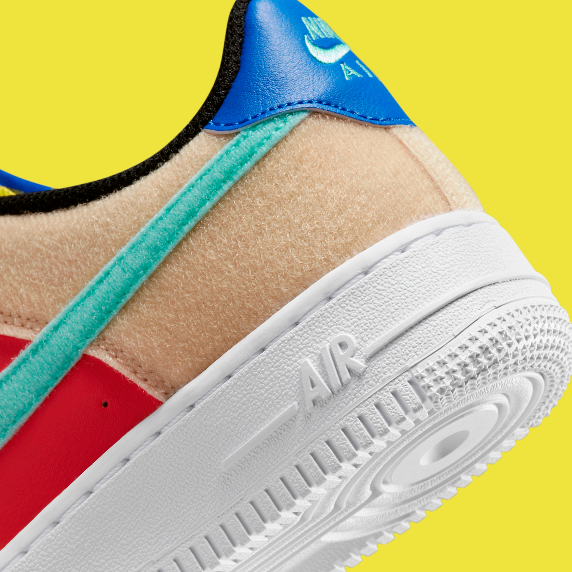 Nike Air Force 1 Low trẻ em có thêm phụ kiện velcro mới - 9