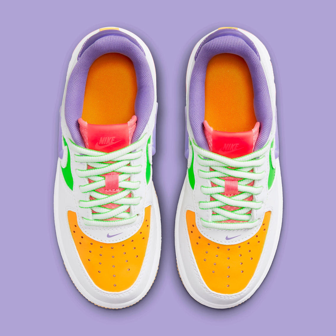 Nike Air Force 1 Low trẻ em: Thiết kế đa sắc và lớp swoosh đa tầng - 4