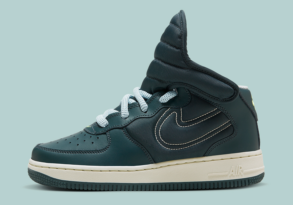 Nike Air Force 1 Mid Big Tongue: Phối Màu Spruce Teal Đẹp Mắt Cho Mùa Thu - 1