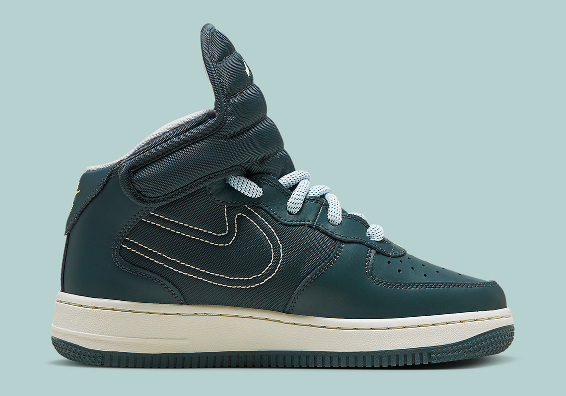 Nike Air Force 1 Mid Big Tongue: Phối Màu Spruce Teal Đẹp Mắt Cho Mùa Thu - 3
