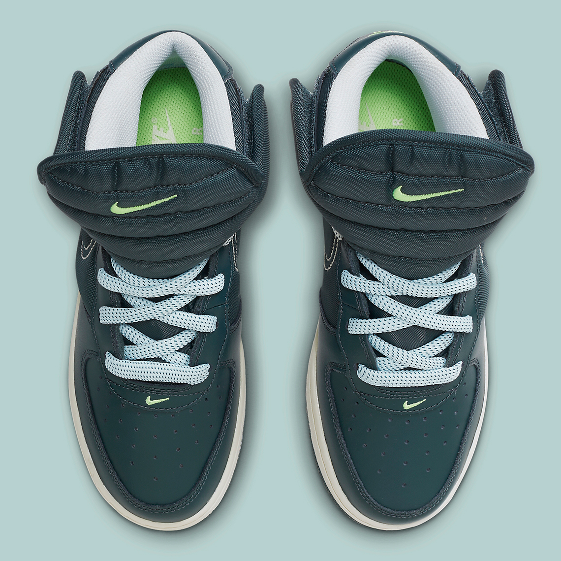 Nike Air Force 1 Mid Big Tongue: Phối Màu Spruce Teal Đẹp Mắt Cho Mùa Thu - 4