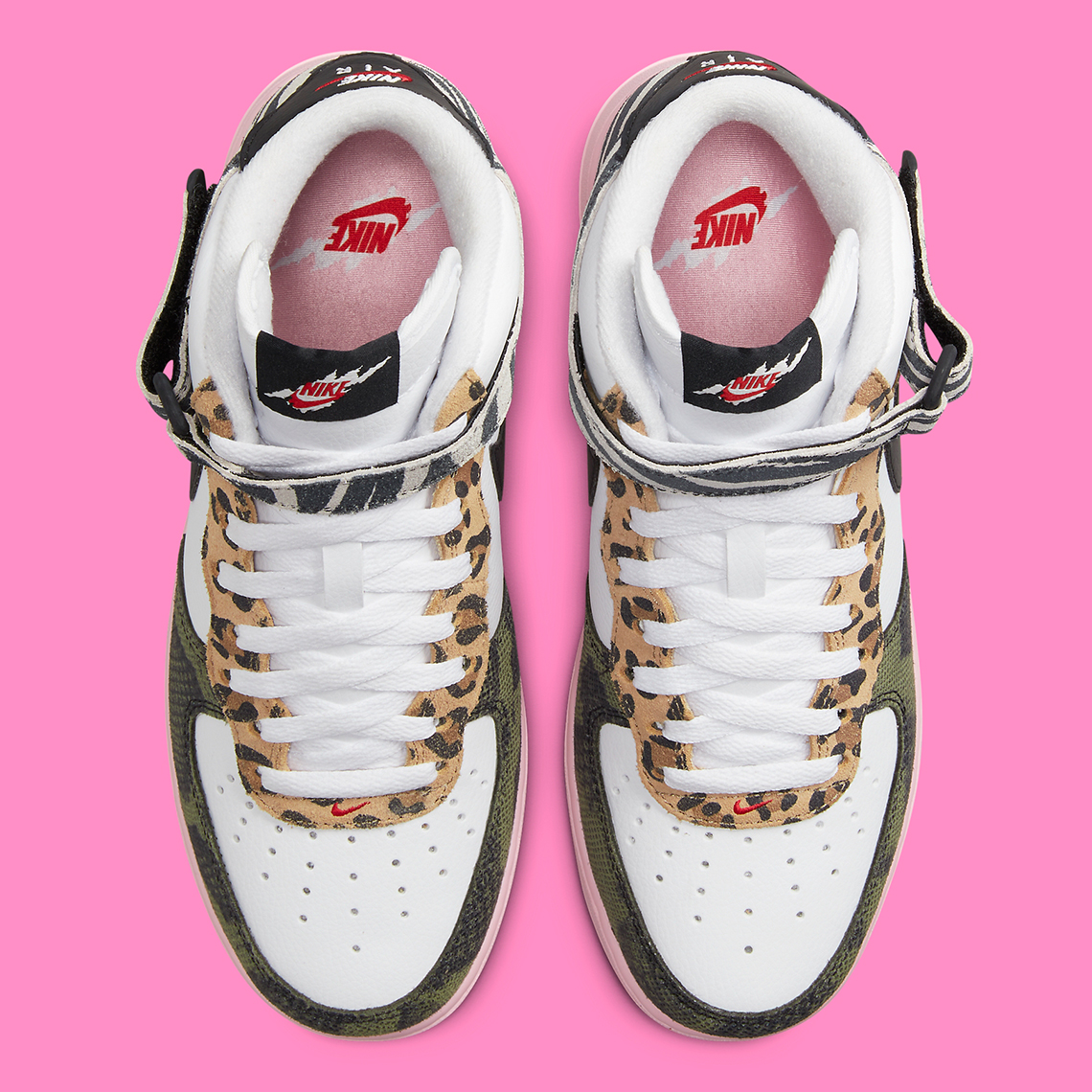 Nike Air Force 1 Mid Gói động vật được bao phủ trong nhiều mẫu hoang dã khác nhau - 5